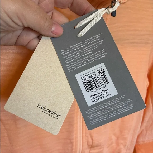 NEW Icebreaker Merino Blend 200 RealFleece Descender Long Sleeve Half-Zip Medium - Picture 5 of 5